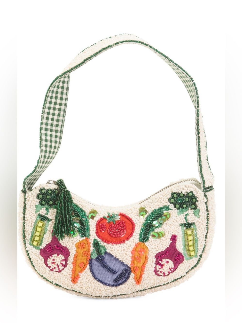 MADE IN INDIA Garden Beaded Shoulder Bag